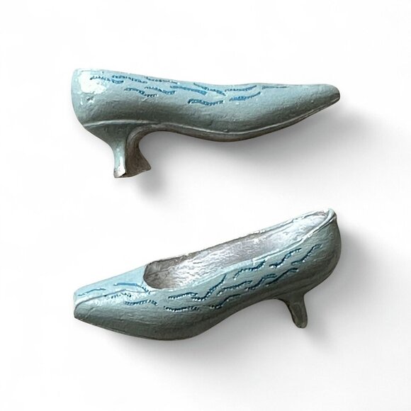 Vintage A pair of Miniature Metal Pumps, Philippe Model, from 80s,‎ very rare - Picture 4 of 9